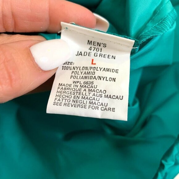 Vintage Woolrich Men L Windbreaker Jade Green - Picture 4 of 6